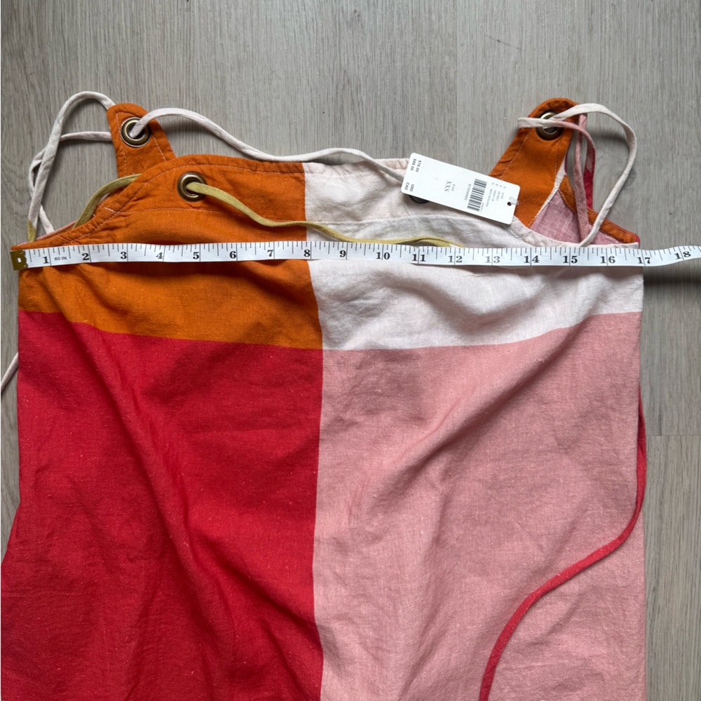 NWT Anthropologie Celandine Color Block Mini Shift Sundress Size XXS Grommet - Picture 9 of 9